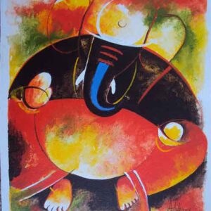 Ganesha on canvas