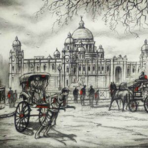 Painting of Kolkata on paper