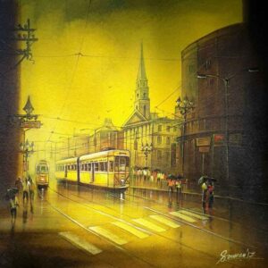 Painting of Kolkata Street