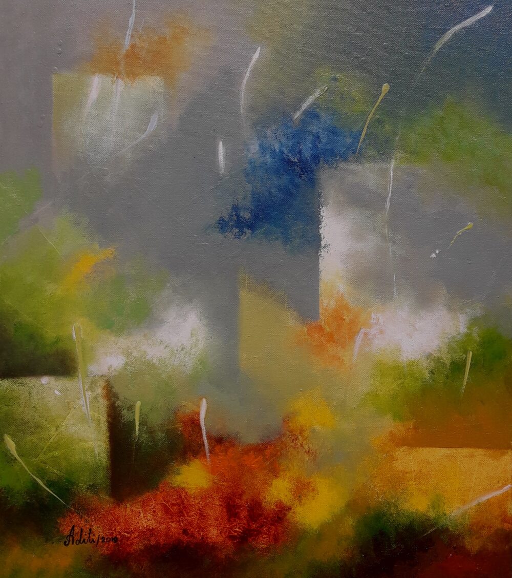 Abstract art on canvas