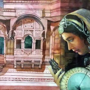 Painting of Meerabai of Rajasthan