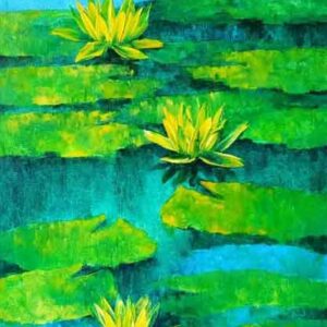 Waterlilies IV [42 X 18 inches]