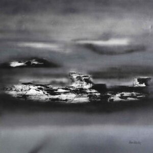 Abstract art painted on canvas