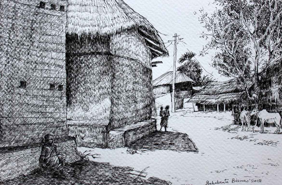 ArtStation - Village House in India