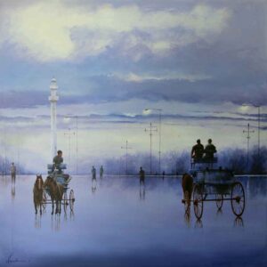 Early Winter Morning in Kolkata [36 X 36 inches] SOLD