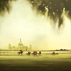 Racecourse in Kolkata [36 X 36 inches]