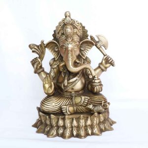 Statue of Ganesh in brass