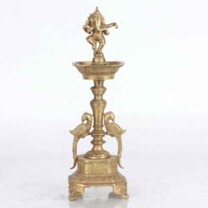 Brass Ganesh standing diya