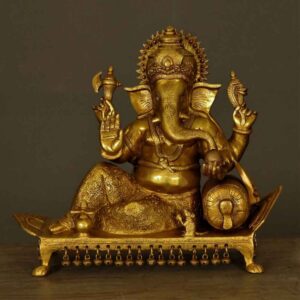 Statue of Ganesh in brass