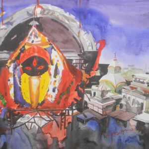 Kalighat Temple Kolkata  [ 22 X 30 inches]