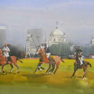 Painting on paper of Victoria Memorial Kolkata