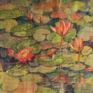 Painting on silk of lotus