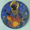 Painting of Lord Krishna on canvas