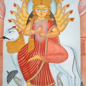 Painting of Durga on paper