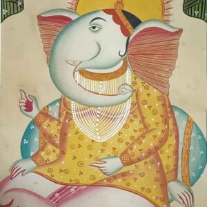 Painting of Ganesh on paper