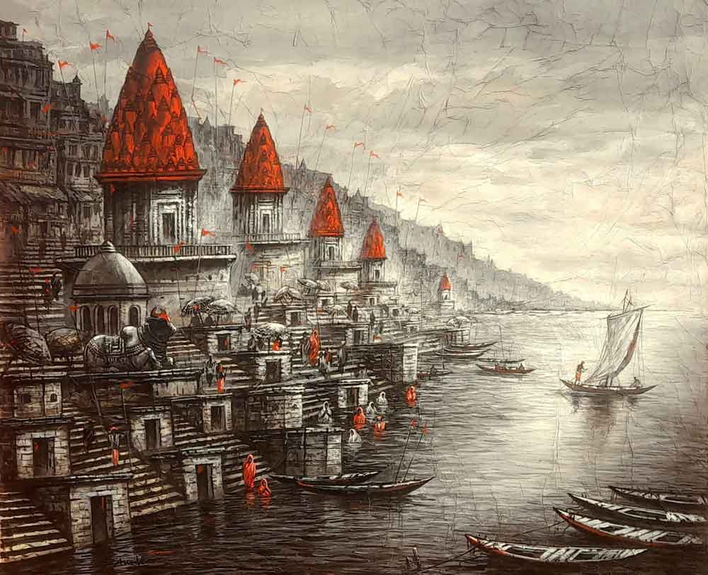 Painting of city of Benaras