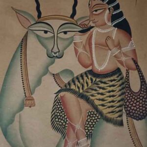 Painting of Lord Shiva on paper