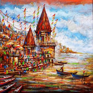 Benaras III [ 12 X 12 inches]