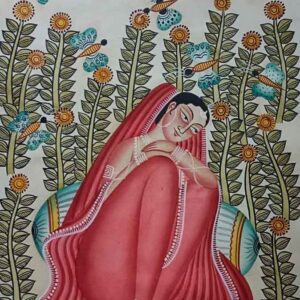 Thoughtful – Pattachitra [ 20 X 14 inches ] SOLD