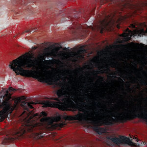 Bull Fight IV [ 12 X 12 inches ]