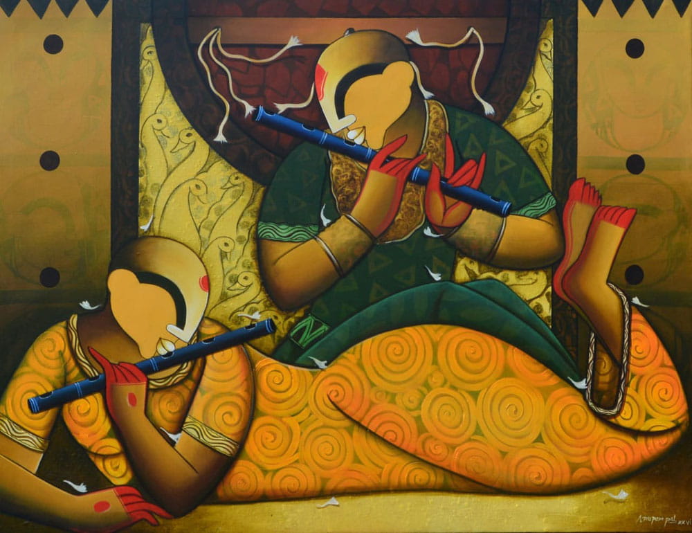 Painting of figurative on canvas