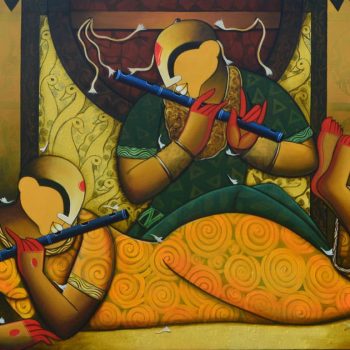 Painting of figurative on canvas