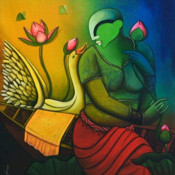 Painting of figurative on canvas