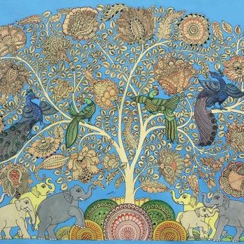 Painting on canvas of Tree of life